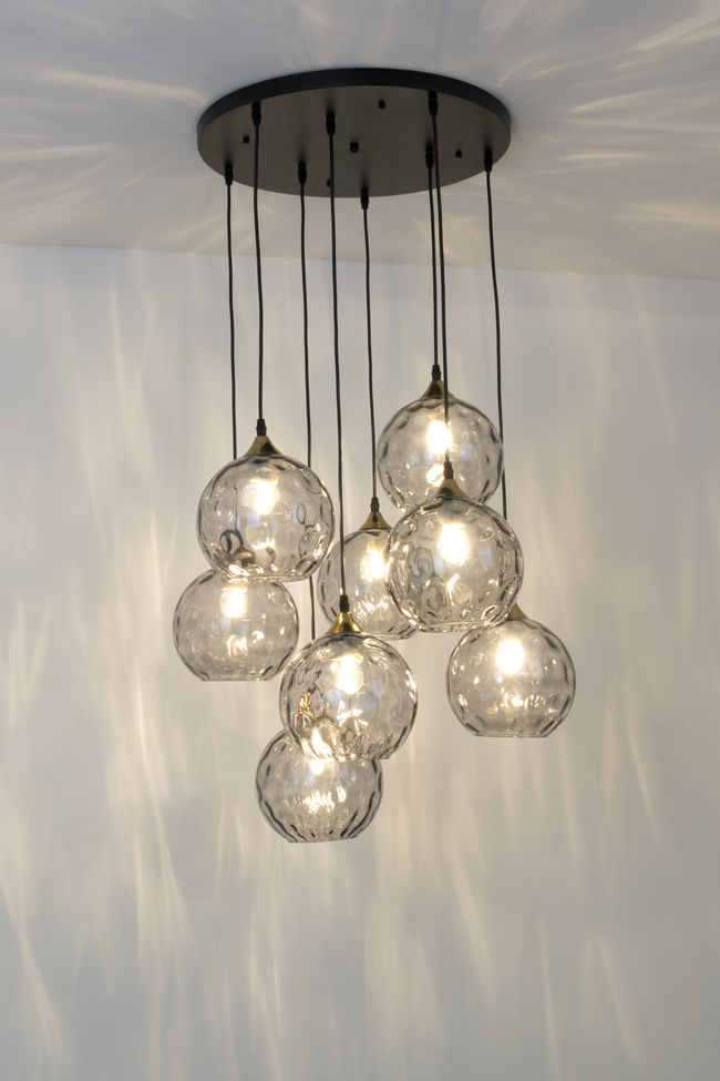 Pendelleuchte 8-flammig Milano Anthrazit